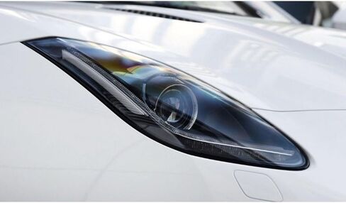 متوافق مع غطاء المصباح الأمامي لسيارة جاكوار F-TYPE 2013-2020 - استبدال غطاء المصباح الأمامي الشفاف، عدسة زجاجية (يمين) in Saudi Arabia