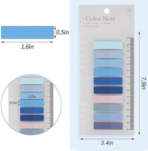 2000Pcs Sticky Index Tabs Page Markers,Writable and Transparent Sticky Notes Page Tabs Book Markers Label Stickers Index Tabs for Page Marking Classify File (2000 pcs Book tabs) in Saudi Arabia