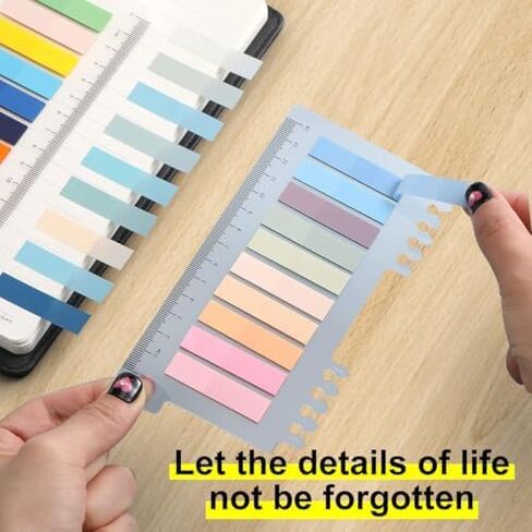 2000Pcs Sticky Index Tabs Page Markers,Writable and Transparent Sticky Notes Page Tabs Book Markers Label Stickers Index Tabs for Page Marking Classify File (2000 pcs Book tabs) in Saudi Arabia
