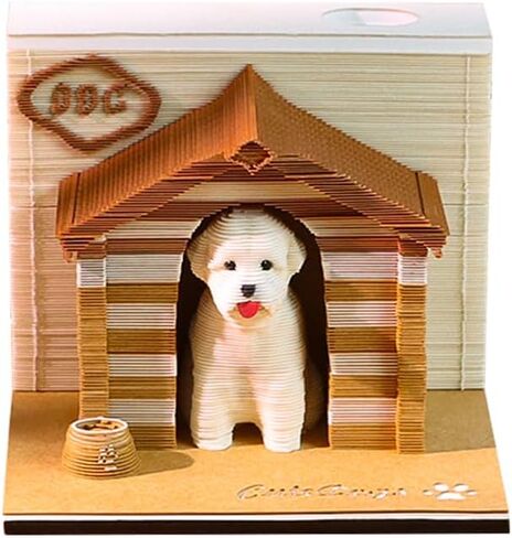 3D Memo Pad,Hand Torn Construction Paper Sculpture Artwork,Paper Carving Art 3D Sticky Notes,DIY Notepad with Light,Bookmark&Desk Decoration DIY Creative Gift(Panda) in Saudi Arabia