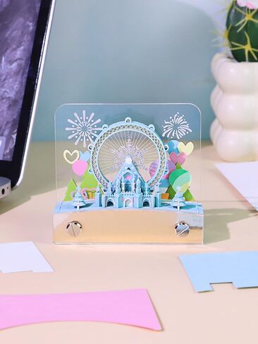 3D Memo Pad,Hand Torn Construction Paper Sculpture Artwork,Paper Carving Art 3D Sticky Notes,DIY Notepad with Light,Bookmark&Desk Decoration DIY Creative Gift(Panda) in Saudi Arabia