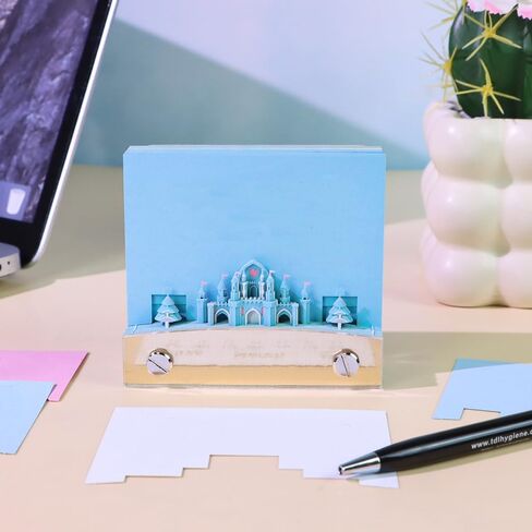 3D Memo Pad,Hand Torn Construction Paper Sculpture Artwork,Paper Carving Art 3D Sticky Notes,DIY Notepad with Light,Bookmark&Desk Decoration DIY Creative Gift(Panda) in Saudi Arabia