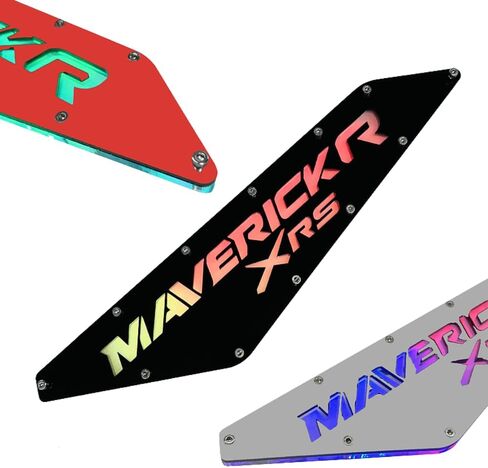 Side Badges with RGB LED Lights For Can am Maverick R/R MAX Pair Maverick R XRS in Saudi Arabia