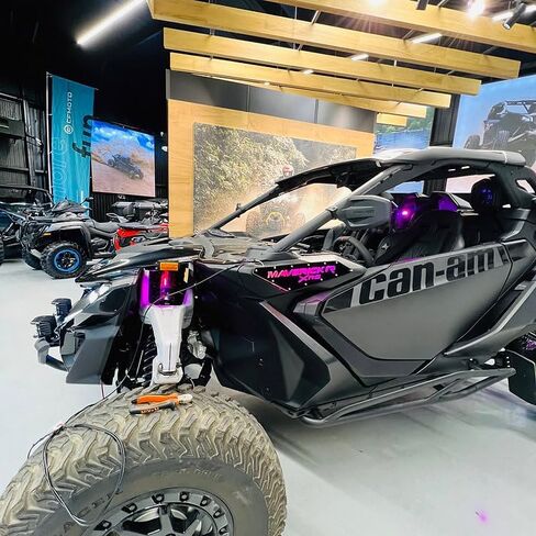 Side Badges with RGB LED Lights For Can am Maverick R/R MAX Pair Maverick R XRS in Saudi Arabia