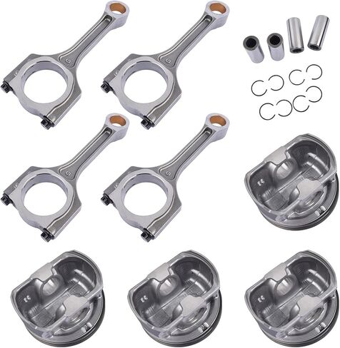 4x Connecting Rod & Piston Kit Fits for Hyundai for Sonata for Kia for Sorento Optima 2.4L L4 in Saudi Arabia