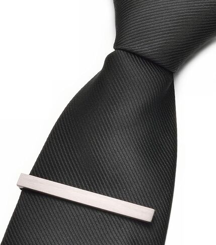 طقم 3 قطع من مشابك ربطات العنق الذهبية السوداء للرجال مع صندوق أنيق طقم شريط ربطات عنق ذهبي للربطات العادية in Kuwait