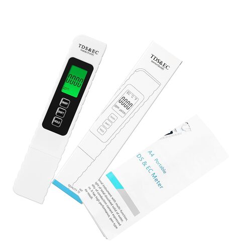 3 in 1 TDS Meter - TDS EC & Temperature(°C,°F) Meter,Accurate & Reliable Digital Water Testing Kits for Drinking Water Quality, Tap, Well, Swimming Pool,Hydroponics, Aquarium, RO/DI System, Black in Saudi Arabia