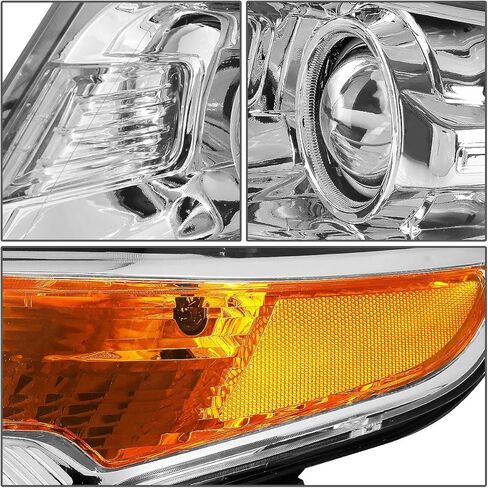 DNA MOTORING Pairs of Projector Headlight Assembly Compatible with 11-15 FORD EXPLORER 4-DOOR Black Clear, HL-OH-FEXP11-BK-CL1 in Saudi Arabia