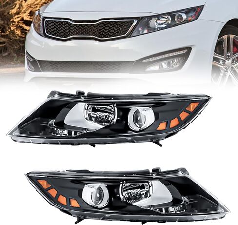 A Pair Halogen Headlamp Assembly Compatible with 2011 2012 2013 Kia Optima (Left+Right Side) in Saudi Arabia