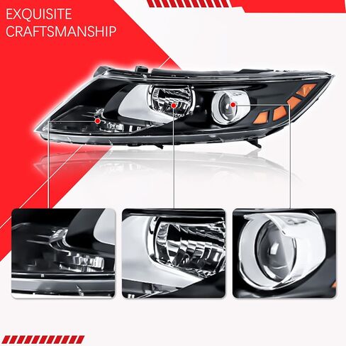 A Pair Halogen Headlamp Assembly Compatible with 2011 2012 2013 Kia Optima (Left+Right Side) in Saudi Arabia