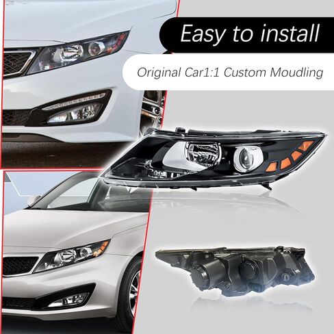 A Pair Halogen Headlamp Assembly Compatible with 2011 2012 2013 Kia Optima (Left+Right Side) in Saudi Arabia