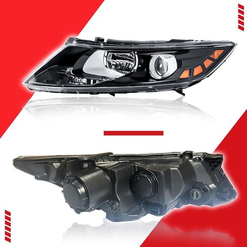 A Pair Halogen Headlamp Assembly Compatible with 2011 2012 2013 Kia Optima (Left+Right Side) in Saudi Arabia