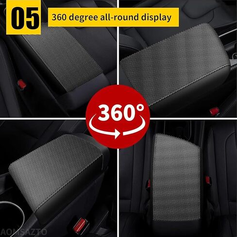 AOMSAZTO Carbon Fiber Armrest Covers for 2021 2022 2023 2024 Elantra (Automatic Brake Only, Not for Handbrake) in Saudi Arabia