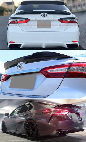 Matt Black Finish TR Style Duckbill Rear Trunk Lid Spoiler Wing Replacement Compatible with 2018-2023 Toyota Camry LE XLE SE XSE Hybrid in Saudi Arabia
