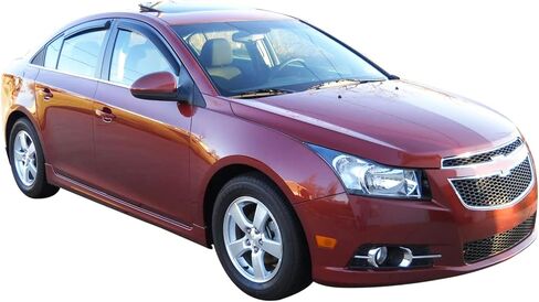 FREEMOTOR802 Tape-on Window Deflectors Fits 2010-2015 Chevrolet Cruze & 2016 Cruze Limited, Rain Guards Side Window Visors Wind Deflectors Vent Visors Slim Style Smoke Tinted Acrylic 4 PCS in Saudi Arabia