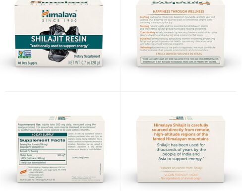 Himalaya Shilajit Extract Capsules, 60 Count, 250 mg Himalayan Shilajit Resin for Men and Women, Supports Energy in Saudi Arabia
