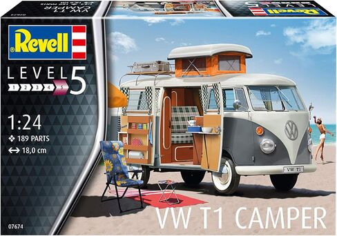 Revell 07674 VW T1 Camper 1:24 Scale Unbuilt/Unpainted Plastic Model Kit in Saudi Arabia