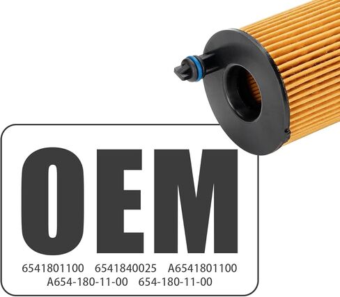 طقم فلتر زيت المحرك 4 قطع متوافق مع Mercedes-Benz Sprinter 2500 3500 3500XD 2023 2024 Repalces 6541801100, A6541801100 in Kuwait