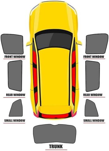 for Beijing Auto BJ30 2024-2025 Magnetic Car Sun Shade,Car Window Shade Blinds Covers Breathable Mesh for Side Rear Full Window,C 2 Rear Windows in Saudi Arabia