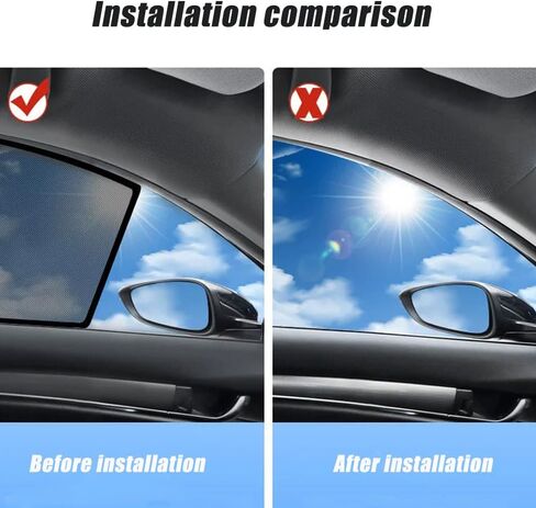 for Beijing Auto BJ30 2024-2025 Magnetic Car Sun Shade,Car Window Shade Blinds Covers Breathable Mesh for Side Rear Full Window,C 2 Rear Windows in Saudi Arabia