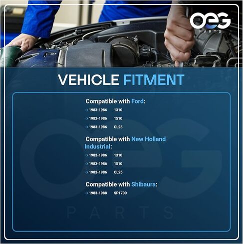 OEG Parts New Starter Compatible with Ford New Holland CL25 1510 1310 1983-1986, Compatible with Shibaura SP1700 83-88 SBA18508-6321 SBA185086321 S114-381N S114381N S114-381 S114381 20513015 185-2166 in Saudi Arabia