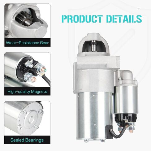 New Starter for Cadillac Escalade ESV EXT 6.0L 6.2L 06-08, for Chevy Avalanche 6.0L 07-08, for Silverado 1500 2500 HD Suburban Trailblazer GMC Savana Vans Sierra 1500 2500 HD Yukon XL 6.0L 06-08 in Saudi Arabia