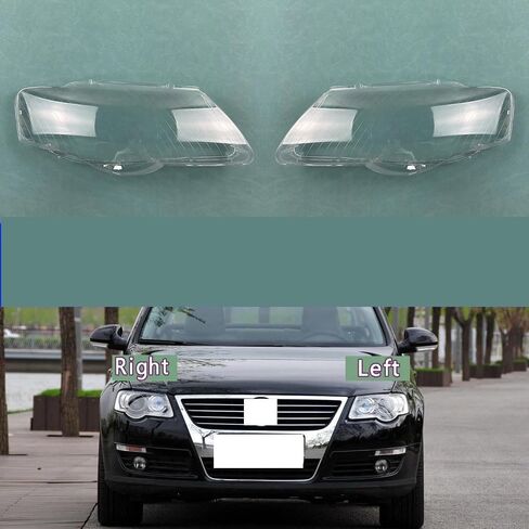 متوافق مع Passat B6 R36 2006-2011 غطاء المصباح الأمامي عدسة شفافة عاكس الضوء - غطاء شبكي (1 Piar) in Saudi Arabia