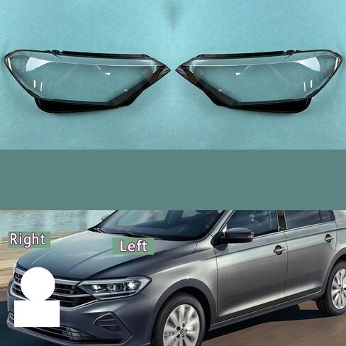 Compatible With Compatible With Polo 2020-2022 Headlamp Transparent Cover - Plexiglass Lens Russian Version(Right 1PCS) in Saudi Arabia