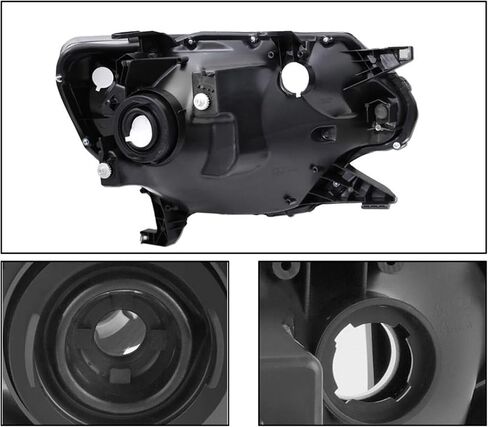 Black Housing Headlights Assembly Compatible with 2012-2015 Toyota Tacoma Direct Replacement Driver and Passenger Side TO2502213 TO2503213 in Saudi Arabia