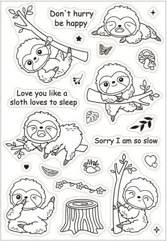 الكسل سيليكون واضح Stamps الحيوانات شفافة Stamps لبطاقات عيد ميلاد صنع DIY بها بنفسك سكرابوكينغ ألبوم صور ورق تزيين الحرفية in Saudi Arabia