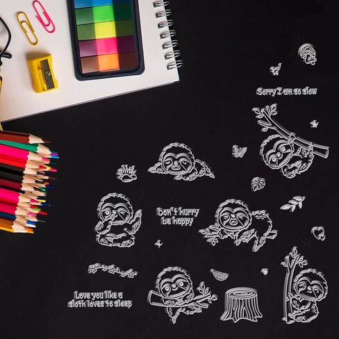الكسل سيليكون واضح Stamps الحيوانات شفافة Stamps لبطاقات عيد ميلاد صنع DIY بها بنفسك سكرابوكينغ ألبوم صور ورق تزيين الحرفية in Saudi Arabia