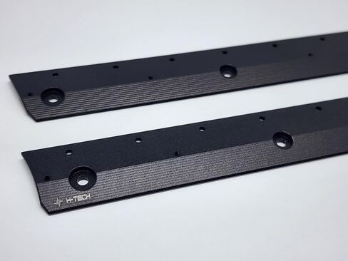H-TECH RC CNC لوحة جانبية معدنية من الألومنيوم وخطوة لمحور SCX10 III Jeep CJ-7 [AXI03008T2، AXI03008T1] 1/10 RC ترقية الجسم (لوحة جانبية + خطوة (أسود)) in Kuwait