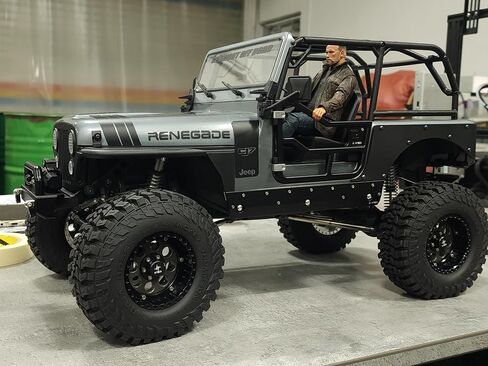 H-TECH RC CNC لوحة جانبية معدنية من الألومنيوم وخطوة لمحور SCX10 III Jeep CJ-7 [AXI03008T2، AXI03008T1] 1/10 RC ترقية الجسم (لوحة جانبية + خطوة (أسود)) in Kuwait