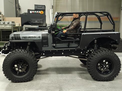 H-TECH RC CNC لوحة جانبية معدنية من الألومنيوم وخطوة لمحور SCX10 III Jeep CJ-7 [AXI03008T2، AXI03008T1] 1/10 RC ترقية الجسم (لوحة جانبية + خطوة (أسود)) in Kuwait