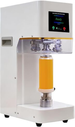 Commercial Can Sealing Machine, Soda Can Sealer Machine 2.4-6.7 inch Height Adjustable, Automatic Can Sealer Machine, Can Seamer Machine for Plastic Aluminum Cans,Tin cup sealing machine，white in Saudi Arabia