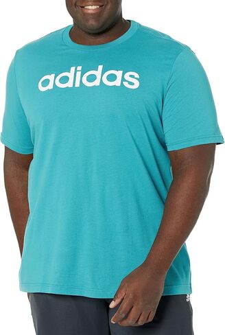 adidas Men's Essentials Single Jersey Linear Embroidered Logo T-Shirt in Saudi Arabia