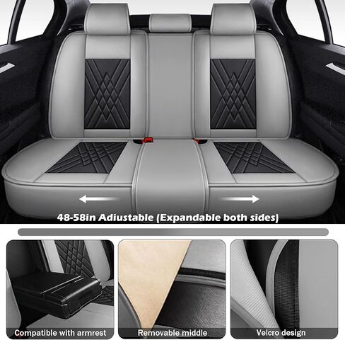 أغطية مقاعد السيارة لسيارة Hyundai Kona 2018-2026، مجموعة مكونة من قطعتين من واقيات المقاعد المصنوعة من جلد نابا غير قابلة للانزلاق، مجموعة أغطية مقاعد قابلة للتنفس. (ديلوكس بمقعدين، أسود أزرق) in Saudi Arabia