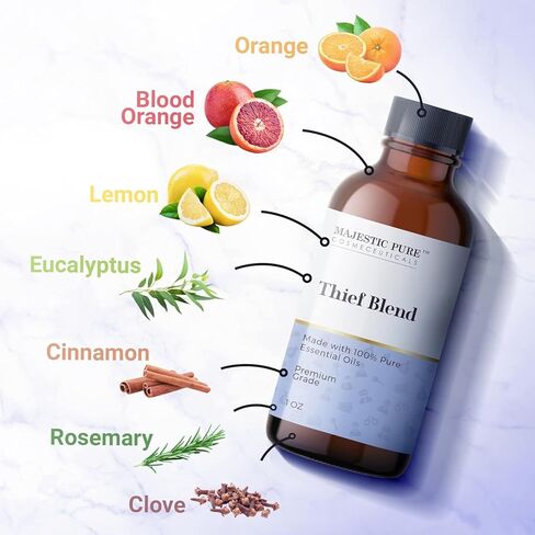 MAJESTIC PURE Wintergreen Essential Oil | 100% Pure and Natural Essential Oil | Premium Grade Essential Oils for Hair Care, Home Diffusers, Skin, Aromatherapy, Massage and Humidifiers | 4 Fl Oz in Kuwait