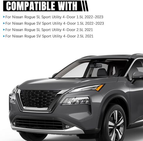 Right LED Headlight Assembly Fit for Nissan Rogue SL/SV 2021 2022 2023 Chrome Housing Projector Headlamp Replacement OE Style Passenger Side RH in Saudi Arabia