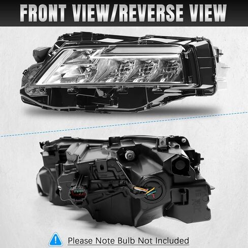 Right LED Headlight Assembly Fit for Nissan Rogue SL/SV 2021 2022 2023 Chrome Housing Projector Headlamp Replacement OE Style Passenger Side RH in Saudi Arabia