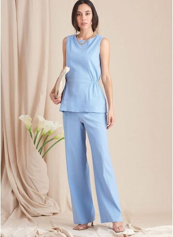 Simplicity SS9612H5 Misses' Top, Wide Leg Pants, and Shorts Sewing Pattern Packet, Design Code S9612, Sizes 6-8-10-12-14 in Saudi Arabia