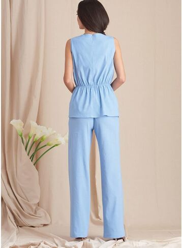 Simplicity SS9612H5 Misses' Top, Wide Leg Pants, and Shorts Sewing Pattern Packet, Design Code S9612, Sizes 6-8-10-12-14 in Saudi Arabia