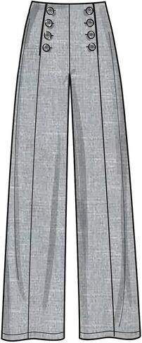 Simplicity SS9612H5 Misses' Top, Wide Leg Pants, and Shorts Sewing Pattern Packet, Design Code S9612, Sizes 6-8-10-12-14 in Saudi Arabia