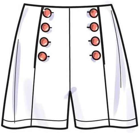 Simplicity SS9612H5 Misses' Top, Wide Leg Pants, and Shorts Sewing Pattern Packet, Design Code S9612, Sizes 6-8-10-12-14 in Saudi Arabia