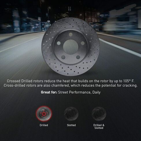 R1 Concepts Front and Rear Brake Kit For 2016-2021 Lexus LX570, Toyota Land Cruiser; 2008-2022 Toyota Sequoia; 2007-2021 Toyota Tundra| Drilled Brake Rotors| Ceramic Brake Pads and Rotors Kit in Saudi Arabia