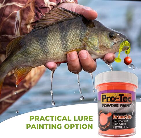مجموعة طلاء Lurwind Pro-Tec Jig من 3 قطع، طلاء مسحوق لطعم الصيد ورؤوس الرقص، لمسة نهائية متينة شديدة اللمعان، أسود، وردي فاقع، أخضر شارتروز، 2 أونصة لكل منها، يغطي 9000 رقصة، لا حاجة إلى برايمر، خالية من الرائحة in Kuwait