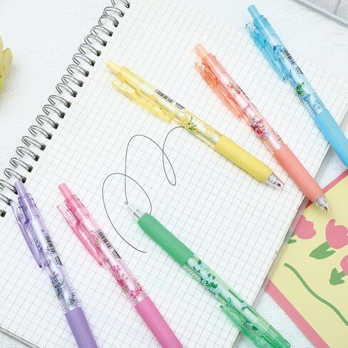 6 Pcs Gel Ink Pens Retractable Pens Cute Flower Pen with Fragrance 0.5mm Black Ink Writing Pen for Girls Boys Women Men Office School Supplies (Fragrance Flower) in Saudi Arabia