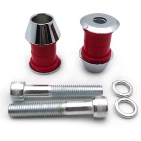 HTTMT- US-TGHD-HAD021-I-RD2- البطانات الناهضة لمقود المقود من البولي يوريثين البلاستيك الحراري مع مسمار صعود 1/2 بوصة - 13 متوافق مع Harley Big Twin 84-19 in Kuwait