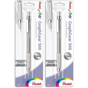 قلم رسم فاخر من Pentel Arts GraphGear 500، 0.3 مم، أسطوانة بنية، عبوة واحدة (PG523EPABP) in Saudi Arabia