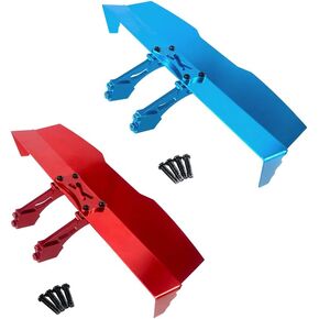 MJX 1/16 16207 H16PL RC ترقية أجزاء السيارة تعديل الملحقات المعدنية الجناح الخلفي الجمعية (الأزرق) in Kuwait